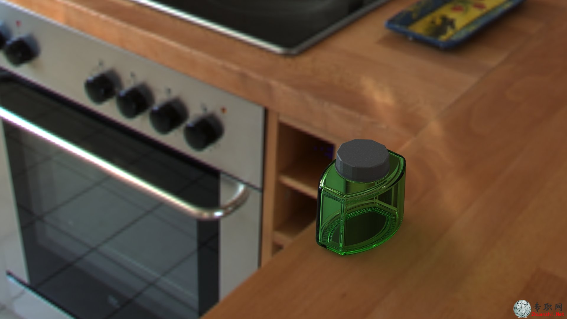 SolidWorks墨水瓶裝3D模型