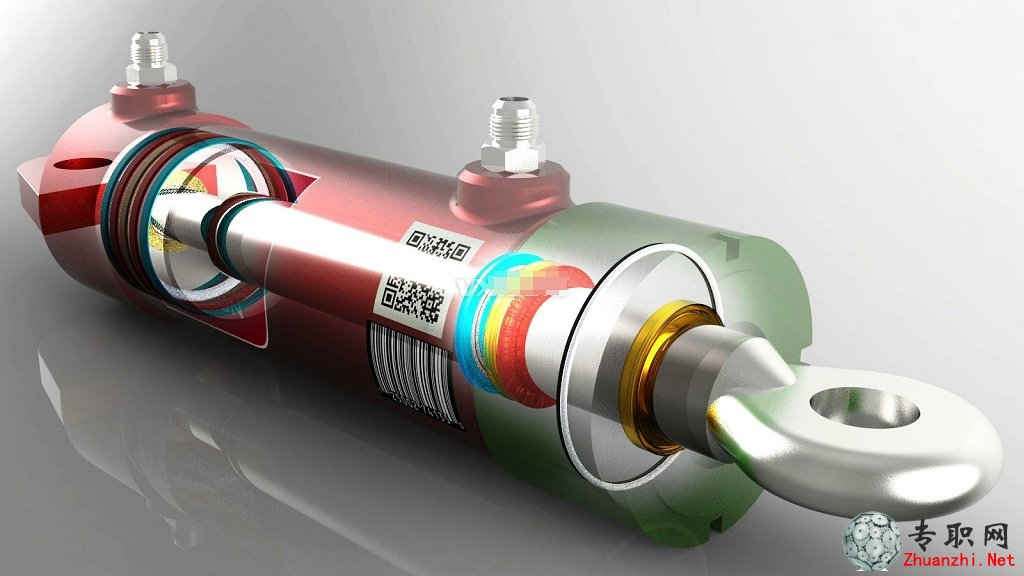 SolidWorks液壓缸3D模型