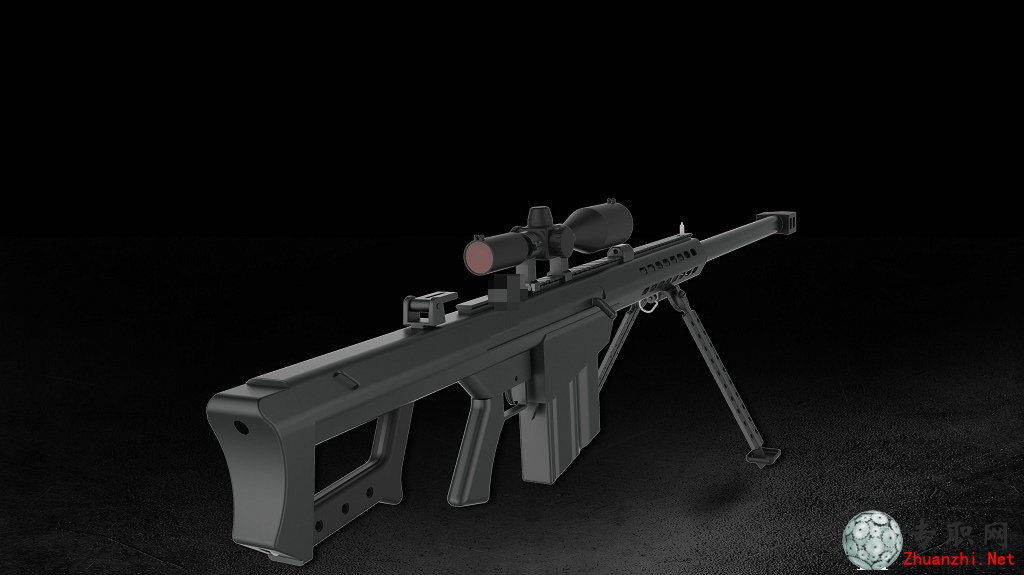 SolidWorks巴雷特M82A1狙擊步槍3D模型