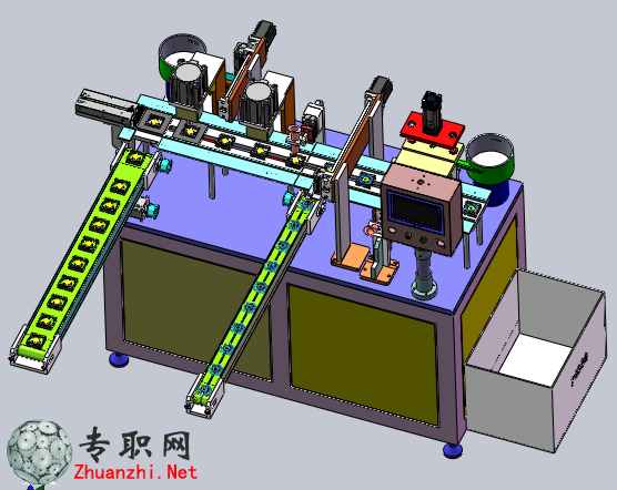 桌面式CPU散熱風扇組裝機3D模型