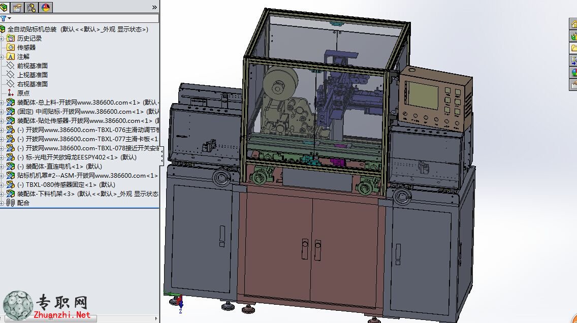 六頭PCB板貼標機 全自動非標機械設(shè)備3D模型