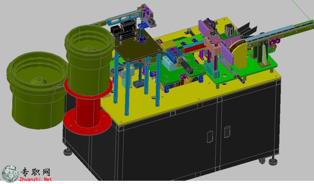 鐵扣機總裝立體圖3D模型 機械圖紙
