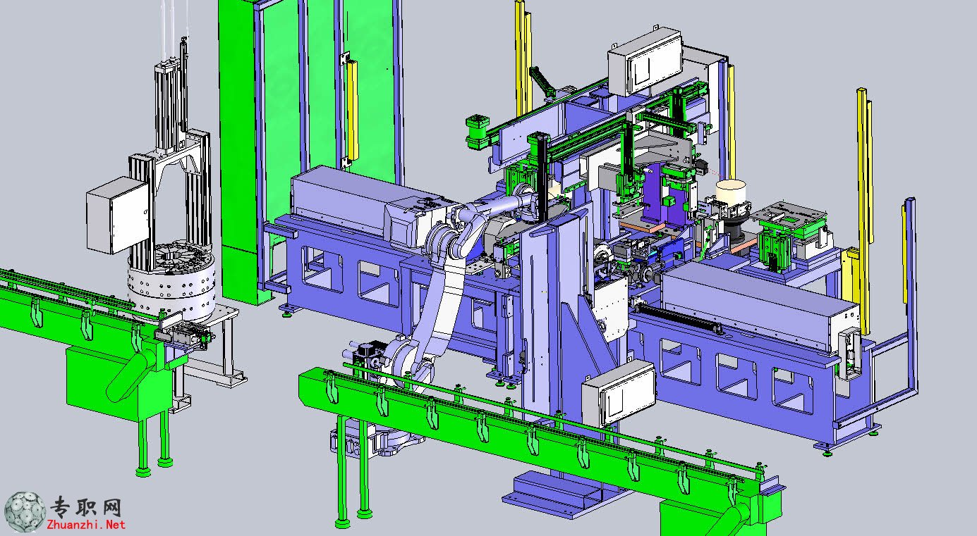 非標自動化電機轉換器組裝機3D模型