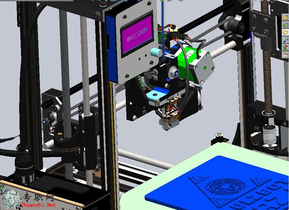 TAZ4 3D打印機設計3D模型