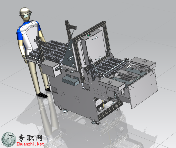 料盒/托盤堆垛機3D模型