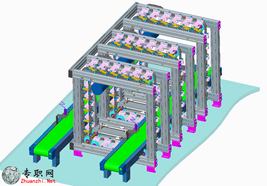 非標(biāo)自動(dòng)化物料分揀機(jī)送料機(jī)3D模型