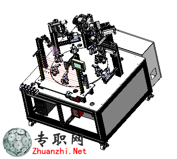 非標自動化氣泵焊錫裝配線3D模型