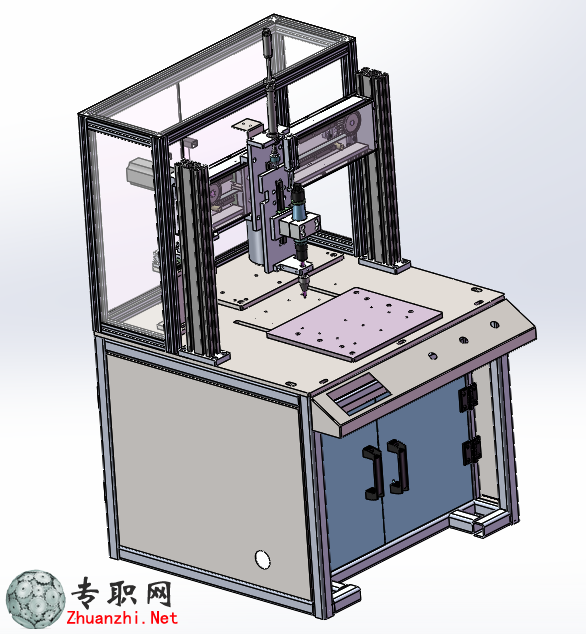 三軸自動鎖螺絲機3D模型